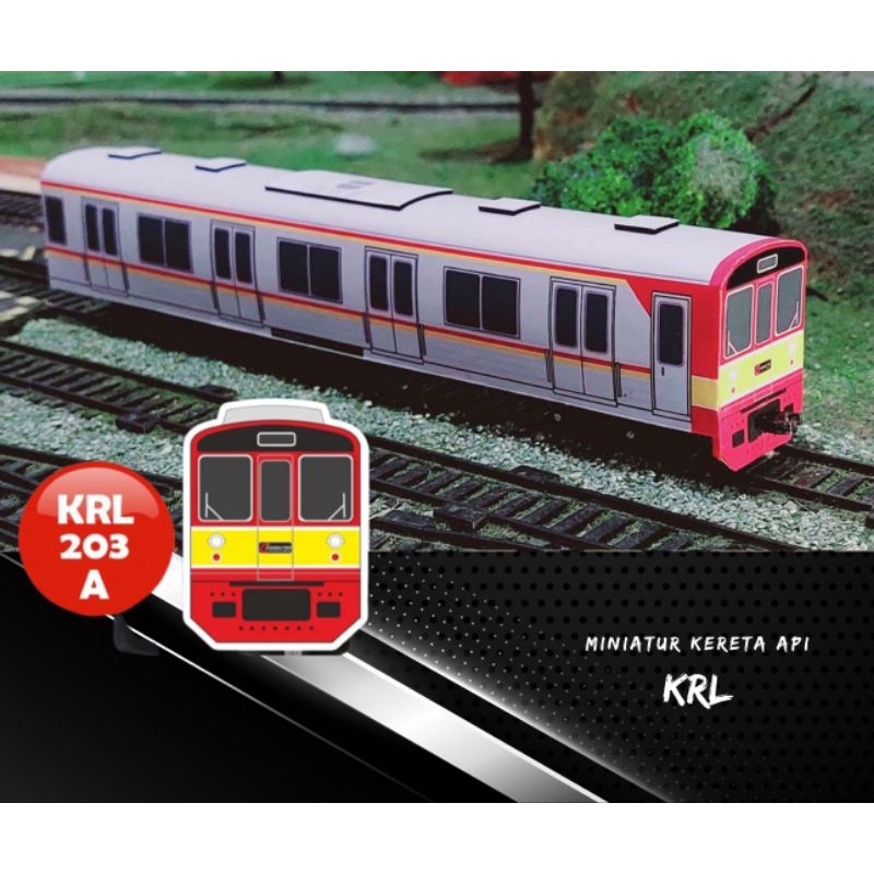 Jual Miniatur Kereta Api Indonesia Mainan Seri KRL Commuterline