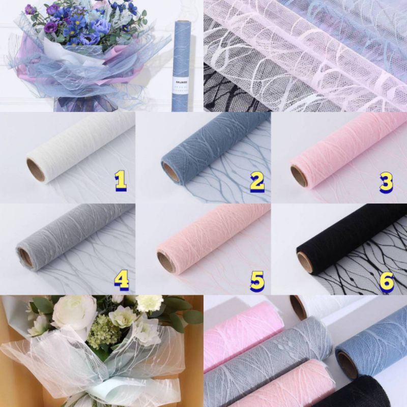 Jual 1 Lembar Korean Style Polynet Wrapping Flowers Polynet KOREAN