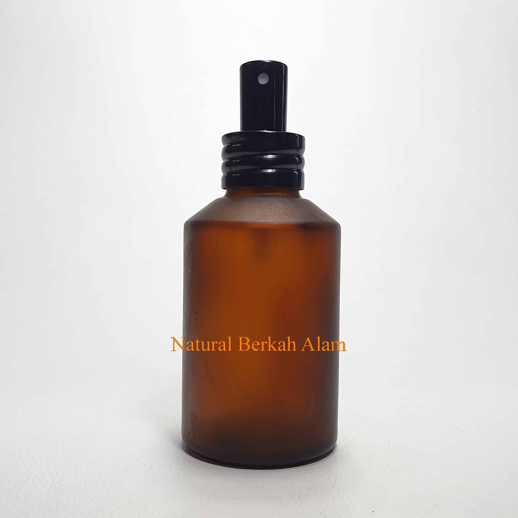 Jual Botol Kaca Serum GD 120 Ml Amber Frosted Tutup Spray Alu Spiral