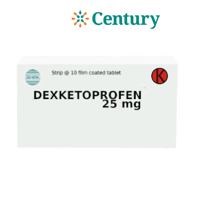 Jual DEXKETOPROFEN 25MG 1 STRIP 10 TABLET ANTI NYERI ANTI IFLAMASI