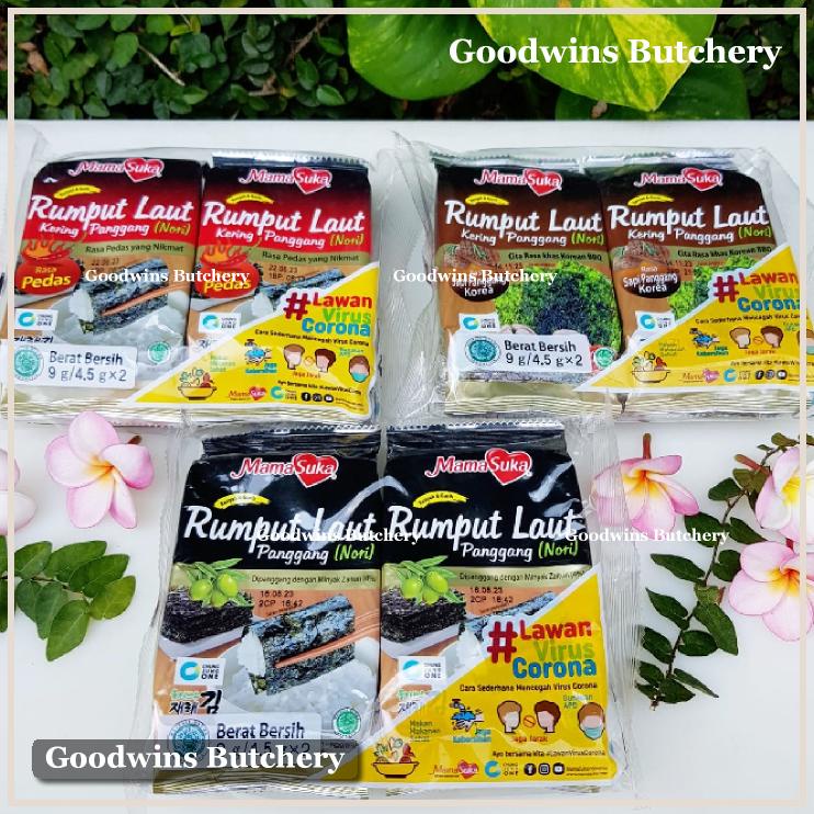 Jual Mamasuka Nori Rumput Laut Panggang Lembaran Roasted Seaweed Sheets