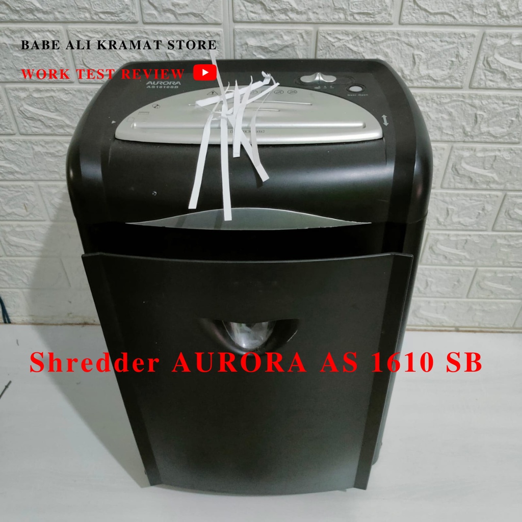 Jual Paper Shredder AURORA AS 1610 SB Penghancur Kertas 23 Liter Kertas