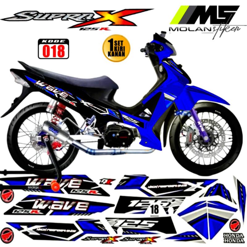 Jual Decal Sticker Striping Variasi Supra X R Honda Supra