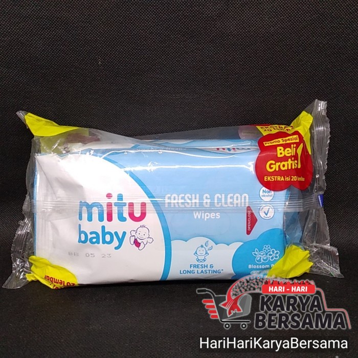 Jual Mitu Baby Fresh Clean Wipes Blossom Berry S Buy Get