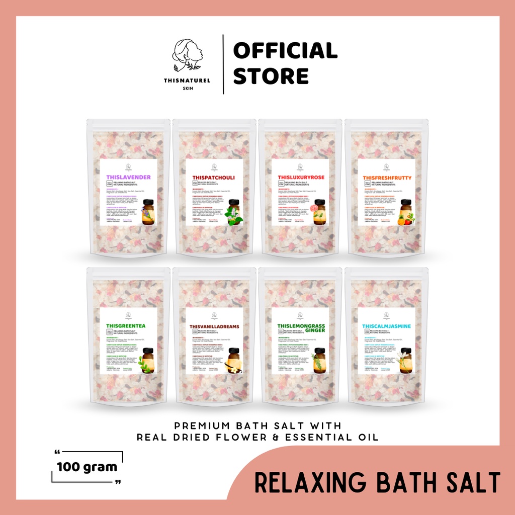 Jual Bath Salt Premium Garam Spa Aromaterapi 100gram Garam Untuk