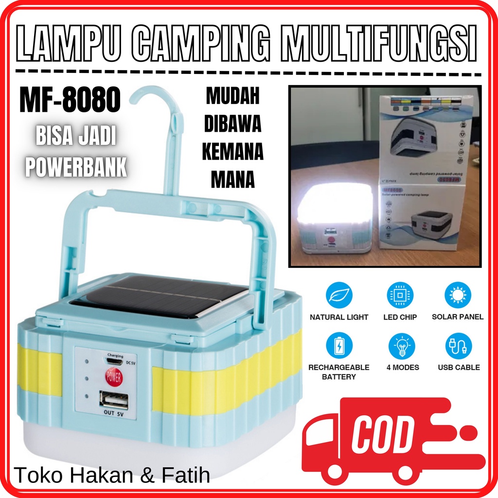 Jual Lampu Led Gantung Tenaga Matahari Surya Solar Panel Portable