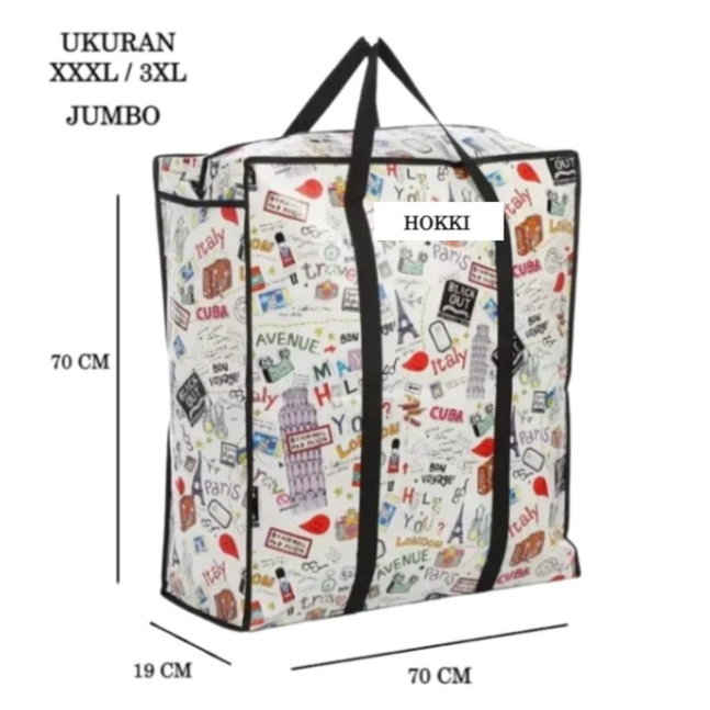 Jual Tas Karung Plastik JUMBO V XXL XL L M S Laundry Shopping Bag