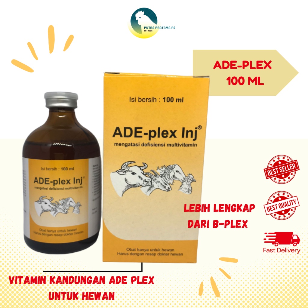 Jual ADE PLEX INJ 100 Ml MEDION VITAMIN ADE DAN B COMPLEX MIRIP