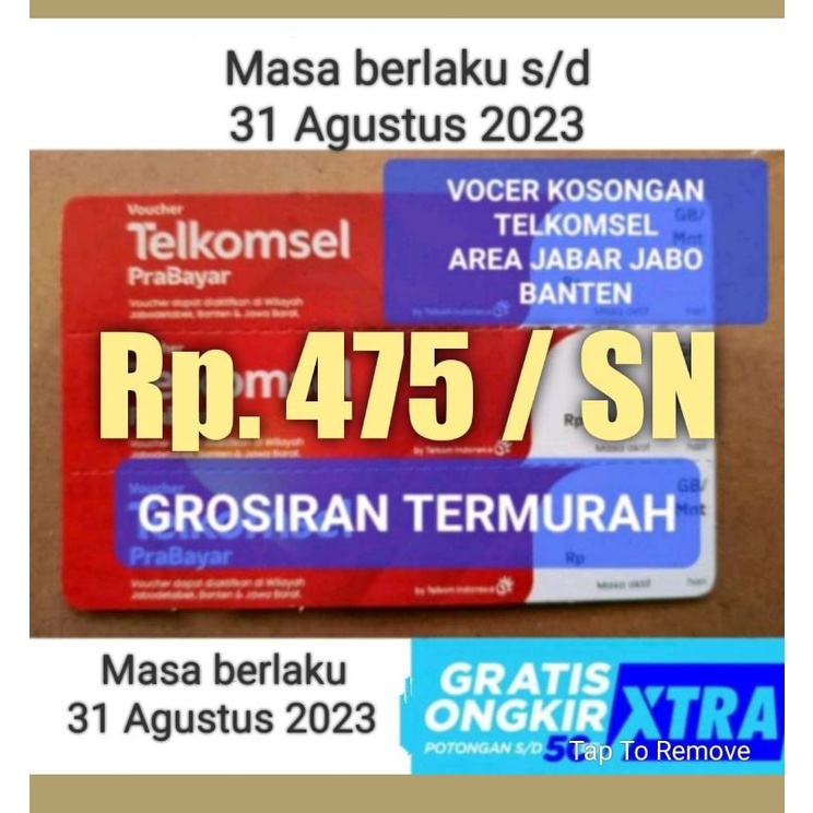 Jual Voucher Kosong 1 Ikat 150 SN Telkomsel Shopee Indonesia