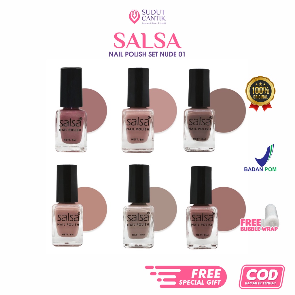 Jual Sudut Cantik Salsa Kutek Nail Polish Original Nude Warna