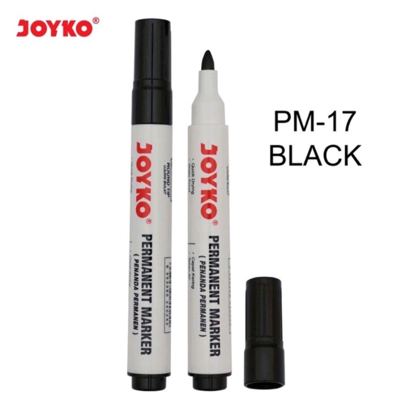 Jual Spidol Permanent Marker Hitam Joyko Pm Berkualitas Shopee