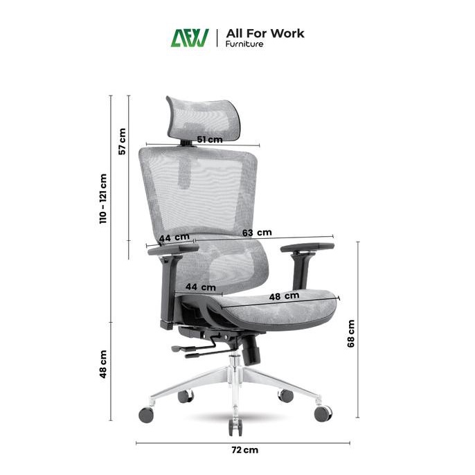 Jual Nova Ergonomic Chair Kursi Kantor Mesh Kursi Kerja Original