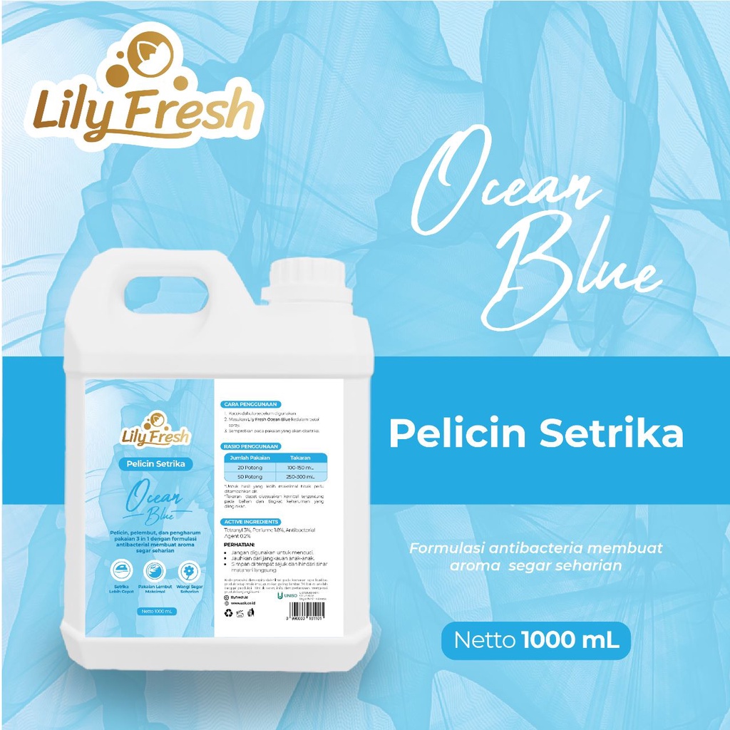 Jual Pewangi Laundry Pelicin Setrika Pelembut Pakaian Laundry LILY