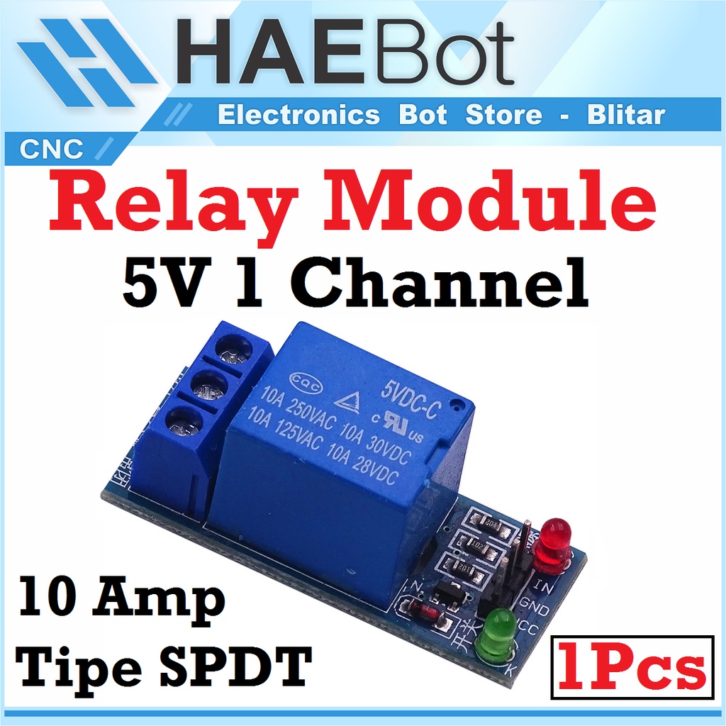 Jual HAEBOT Relay Saklar Songle Module Modul 5V 1 Channel Aktif Low