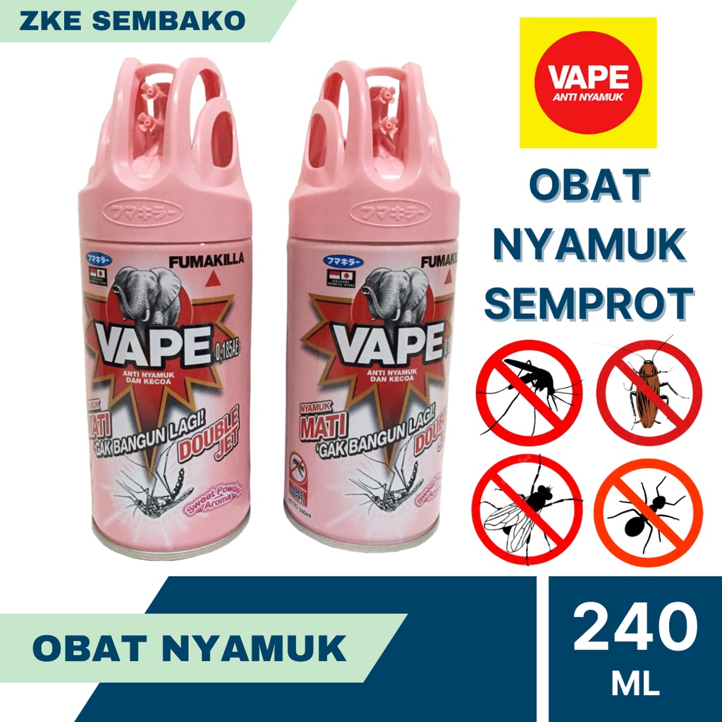 Jual Obat Nyamuk Semprot Vape 240ml Shopee Indonesia