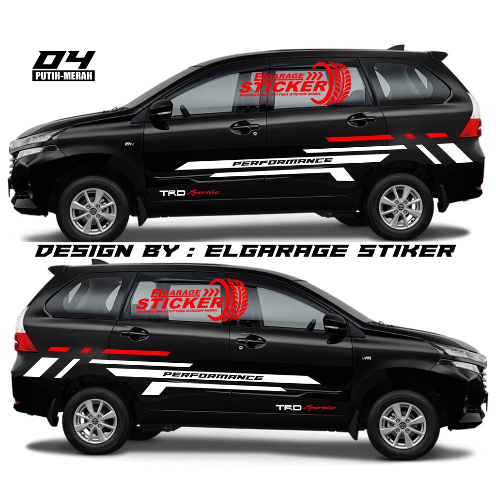 Jual Stiker Mobil Toyota Avanza Cutting Stiker Striping Variasi Body