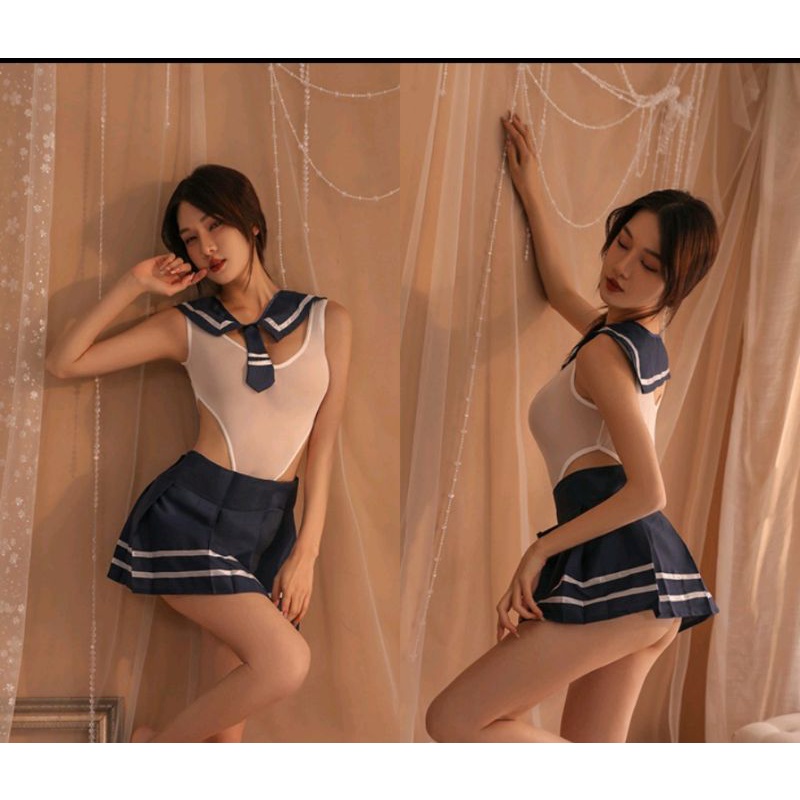 Jual Sexy Lingerie Set Prespektif Kostum Cosplay Kawaii Manis Sexy