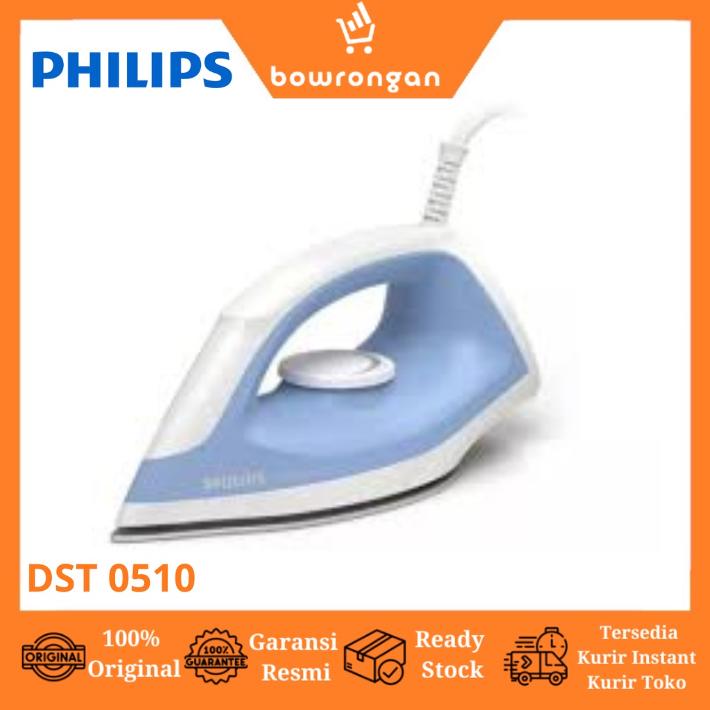 Jual PHILIPS Dry Iron Setrika Listrik DST0510 DST 0510 Shopee Indonesia