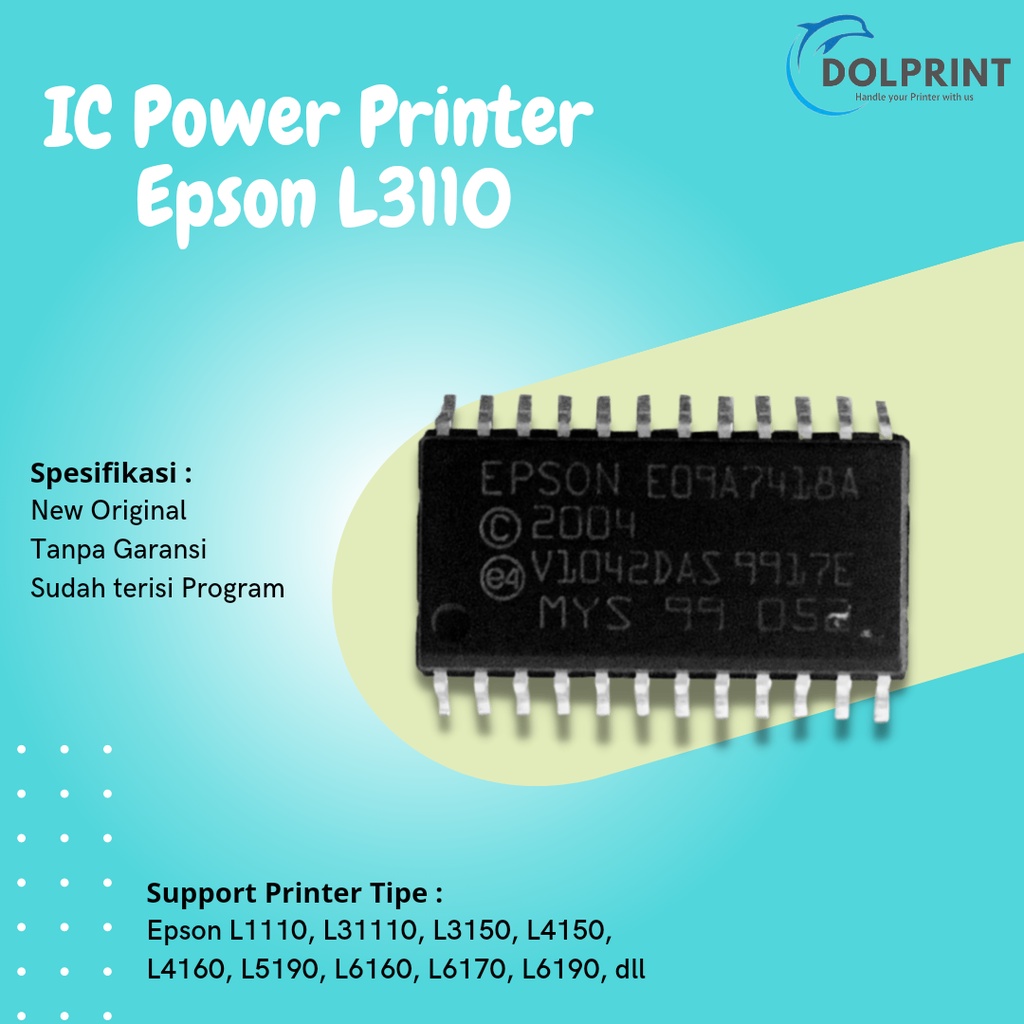 Jual IC Power Epson L1110 L3110 L3116 L3150 L100 L200 IC Power Board