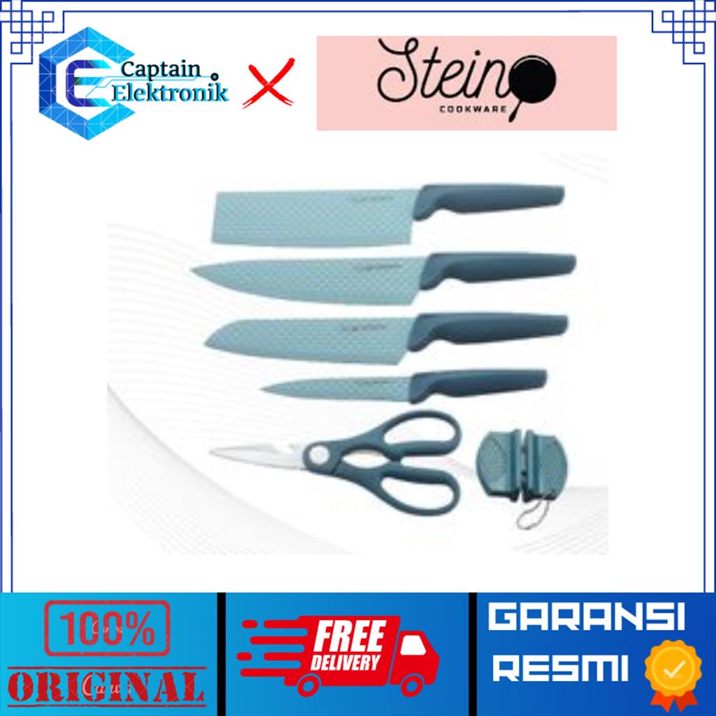 Jual STEIN Cookware Diamond Kitchen Knife Set Pisau 6 In 1 Shopee