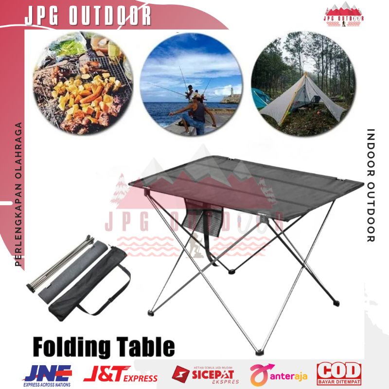 Jual Meja Lipat Camping Meja Lipat Outdoor Portable Aluminium Folding