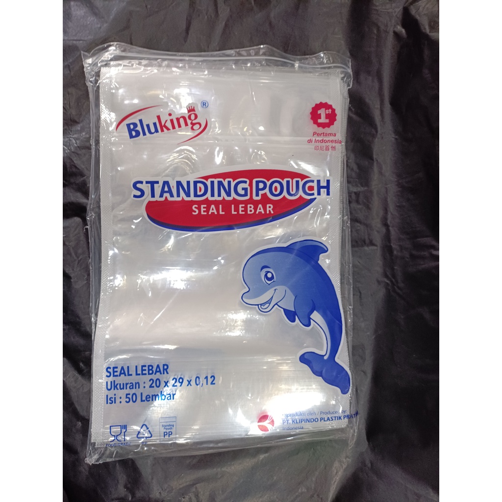 Jual Standing Pouch Doubleseal Plastik Klip Seal Doble Isi Pcs