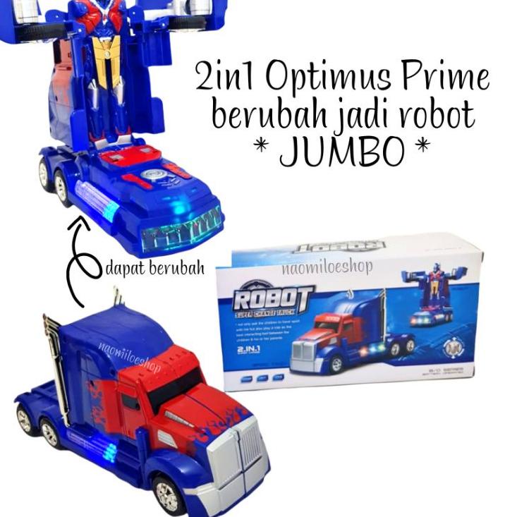 Jual Model Terkini QZg Mainan ROBOT TRANSFORM TRUCK OPTIMUS PRIME MOBIL