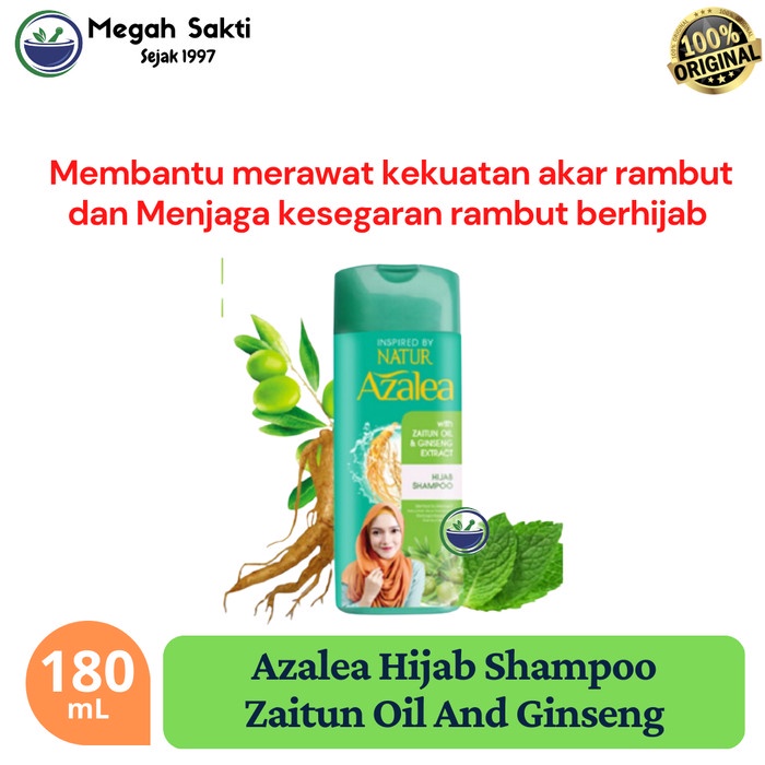 Jual Mgs Azalea Hijab Shampoo With Zaitun Oil And Ginseng Extract