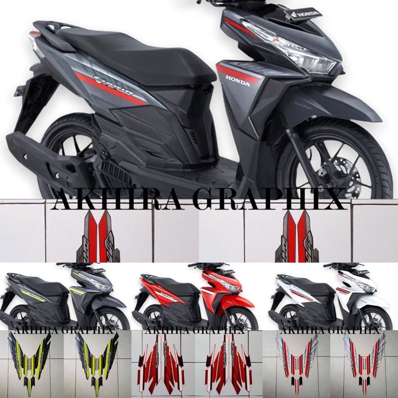 Jual Stiker Striping Sticker Lis Polet Motor Honda Vario New 125 Tahun