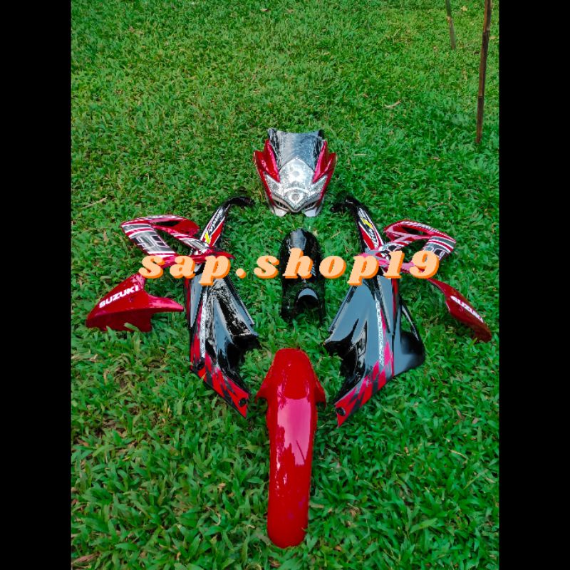 Jual Full Body Satria Fu Barong Hitam Plus Sticker Bisa Request Warna