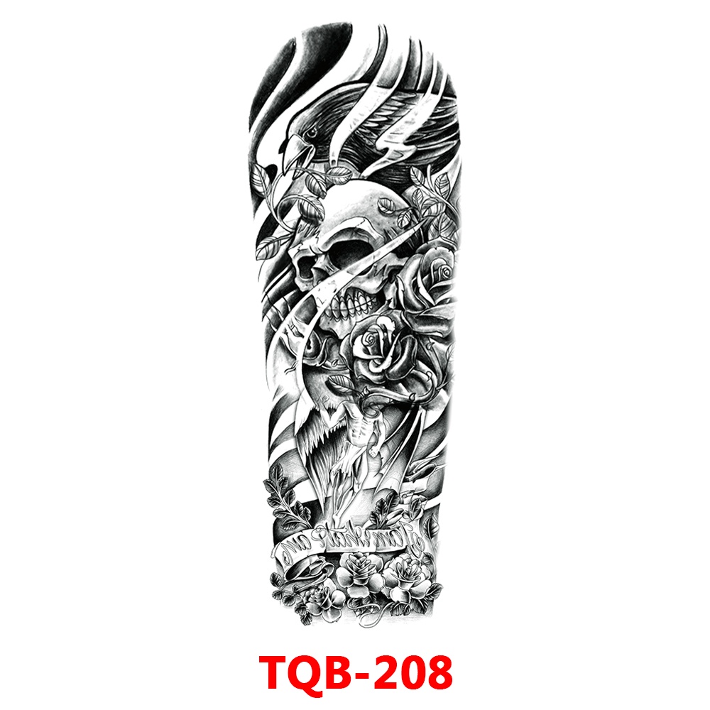 Jual Tato Temporer Untuk Lengan Tattoo Temporary Full Arm Ukuran 15x46