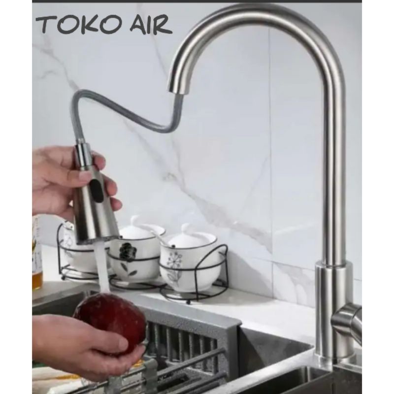 Jual Kran Sink Tarik Kran Sink Panas Dingin Stainless 304 Shopee