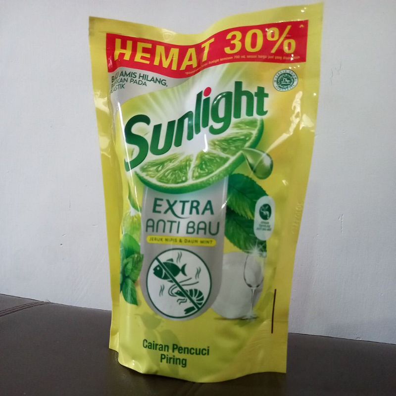 Jual SUNLIGHT EXTRA ANTI BAU JERUK NIPIS DAN DAUN MINT 650ML CAIRAN