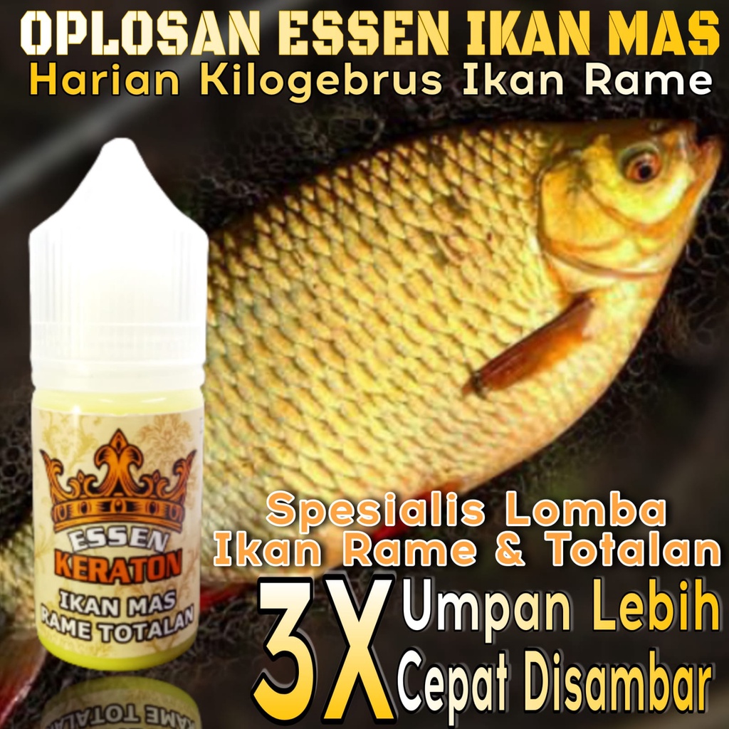 Jual Essen Super Premium Keraton Khusus Ikan Mas Lomba Harian Ikan Rame