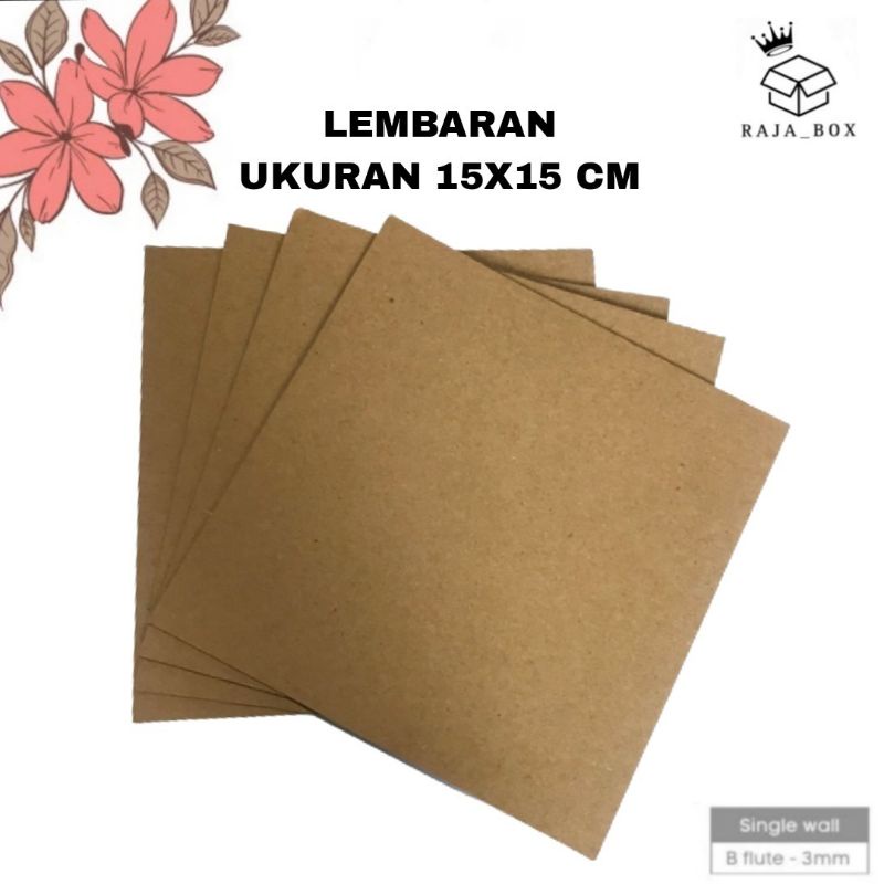 Jual Kardus Lembaran Single Wall X B Flute Shopee Indonesia