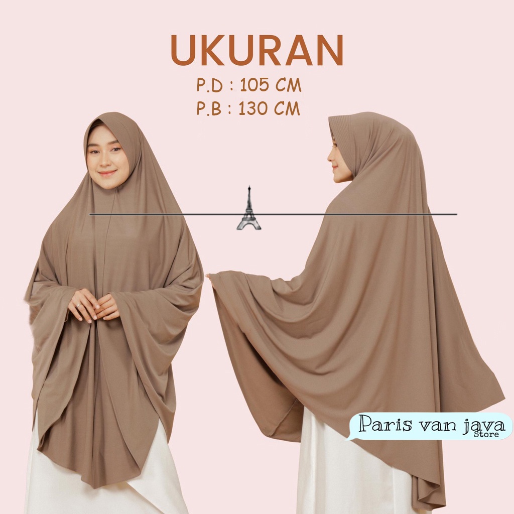 Jual Hijab Khimar Bergo Hamidah Jumbo Xxl Spandek Jersey Jilbab