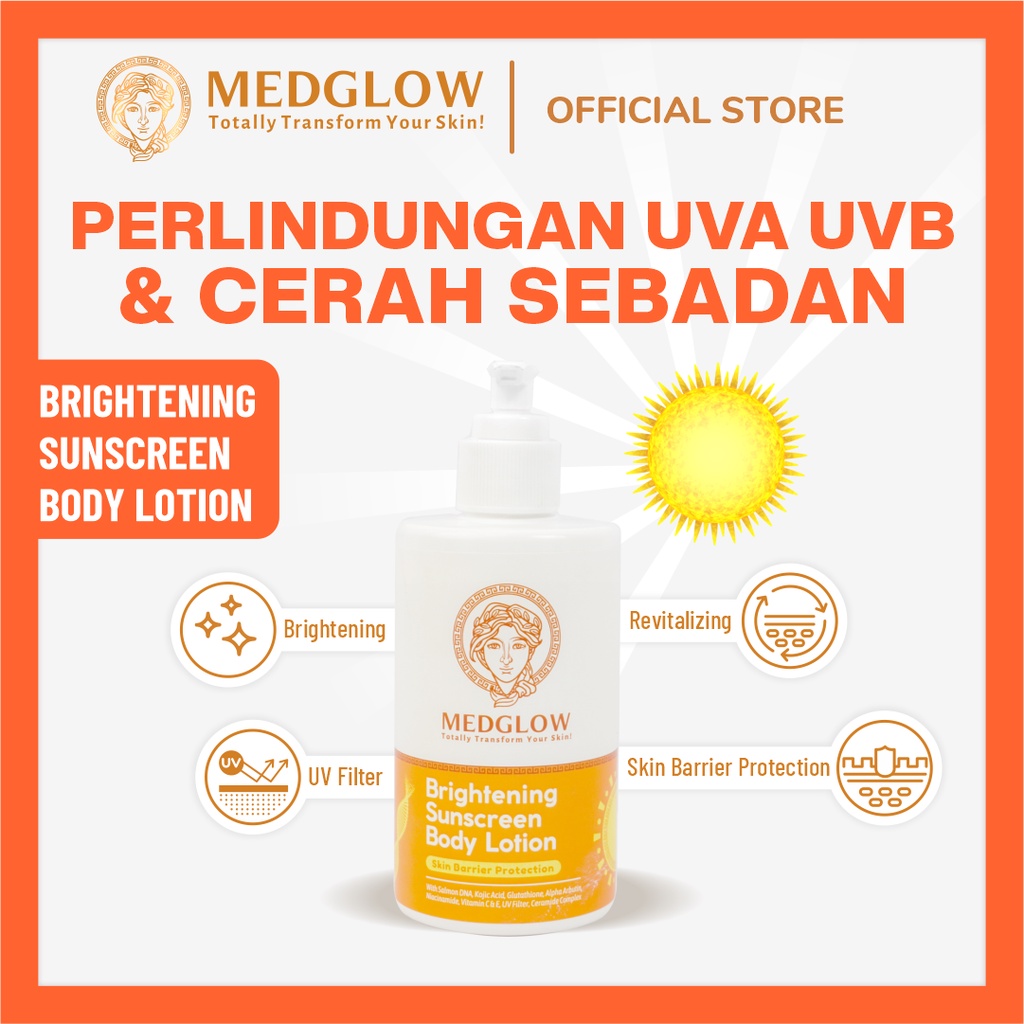 Jual Medglow Clinic Lotion Pemutih Pagi Salmon Dna Ceramide Kojic Acid