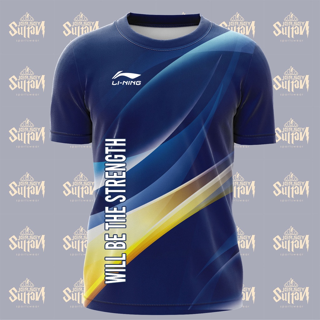 Jual Jersey Badminton Li Ning Bahan Dri Fit Milano Baju Bulu Tangkis