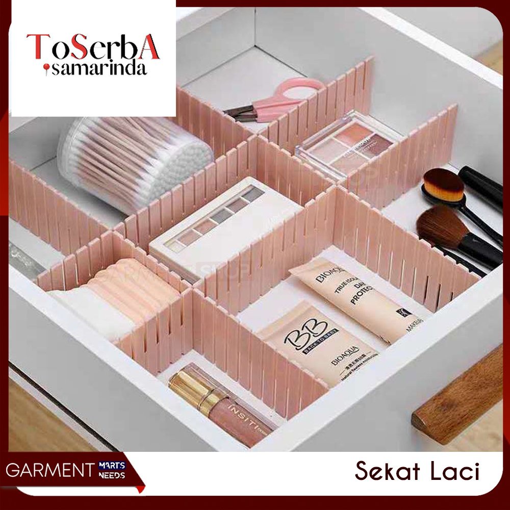 Jual Partisi Sekat Laci Pembatas Drawer Desktop Organizer Isi 4 Pcs