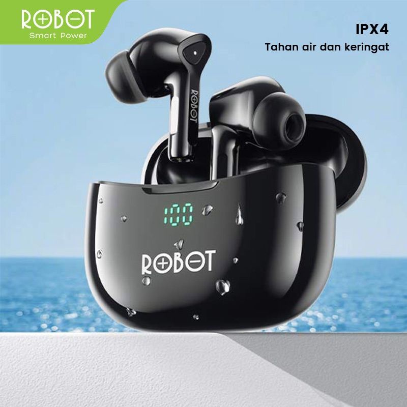 Jual Robot TWS Wireless Earphone Airbuds T30 PLUS Original BT 5 3 True