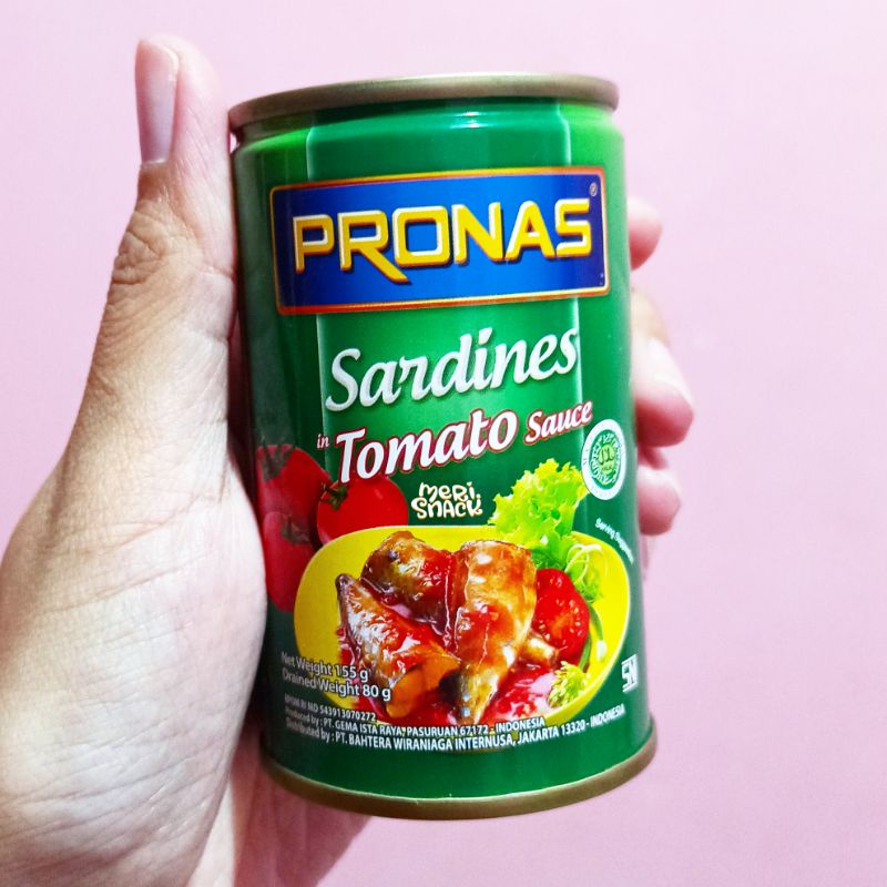 Jual Pronas Sardines Tomato Sauce Gr Sarden Saus Tomat Shopee