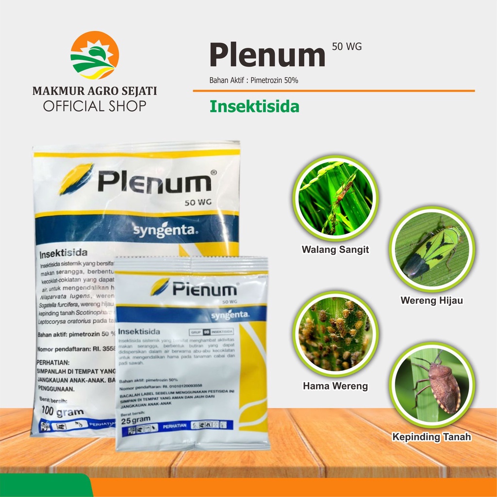 Jual Insektisida Plenum Wg Mengendalikan Hama Pada Tanaman Padi Dan