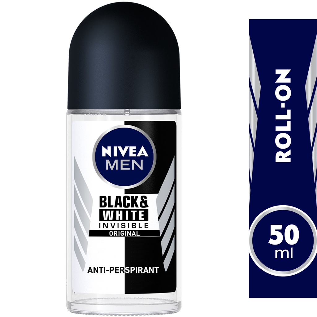 Jual NIVEA MEN Deodorant Black White Fresh Roll On 50ml Shopee