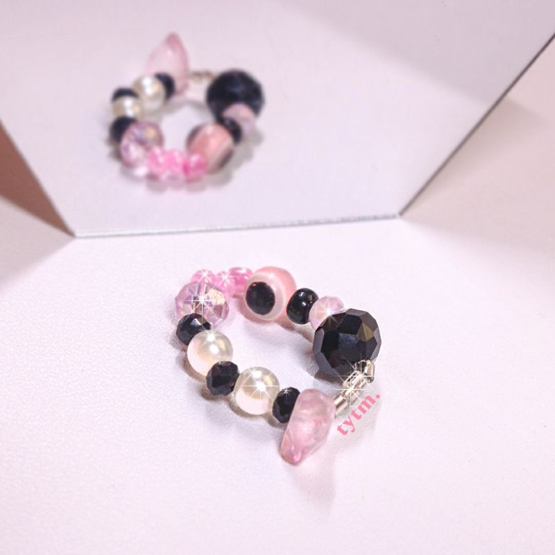 Jual Mixed Beads Ring K Pop Fandom Color Cincin Manik Korea Nct Svt Bts