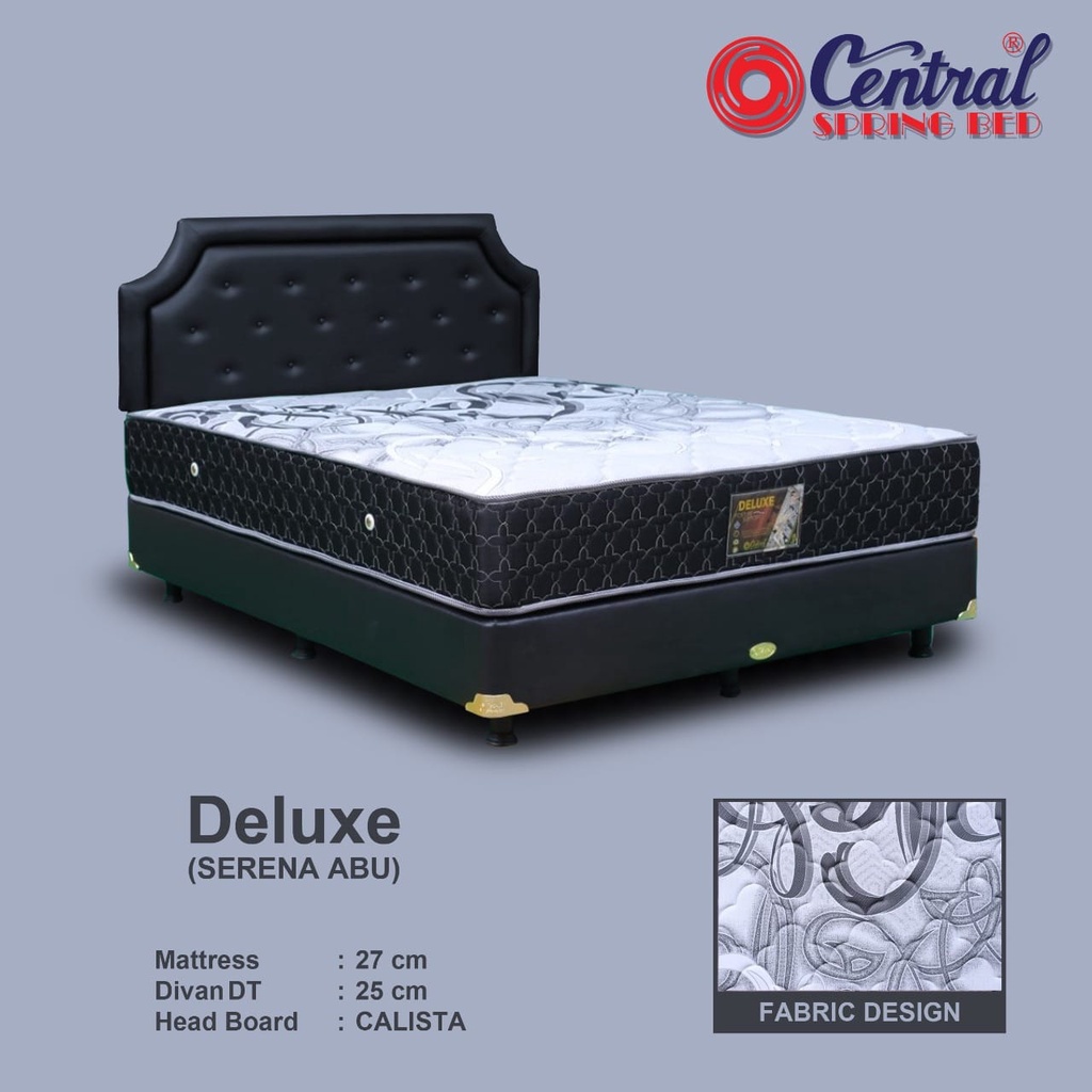 Jual Kasur Springbed Central Deluxe Satu Set Matrass Spring Bed Murah