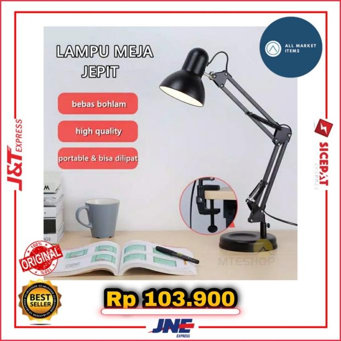 Jual Rumah Fitting Hitam Lampu Baca Arsitek Meja Belajar Kerja Duduk