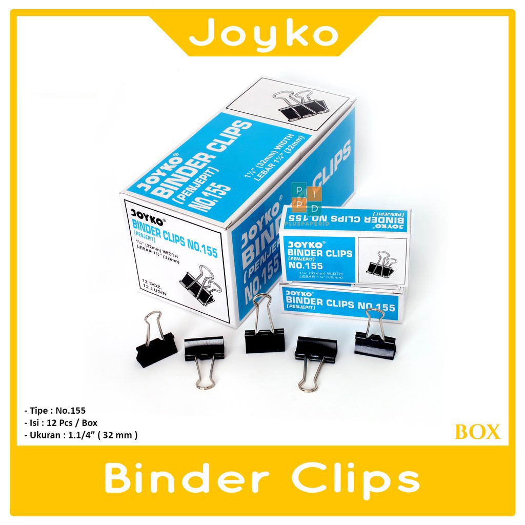 Jual Joyko Binder Clip Kertas No Pack Shopee Indonesia