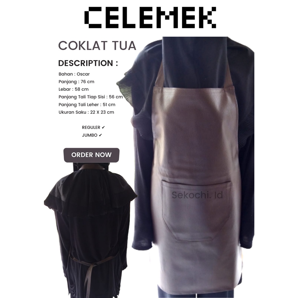 Jual Celemek Masak Bahan Oscar Anti Air Dan Minyak Celemek Barista