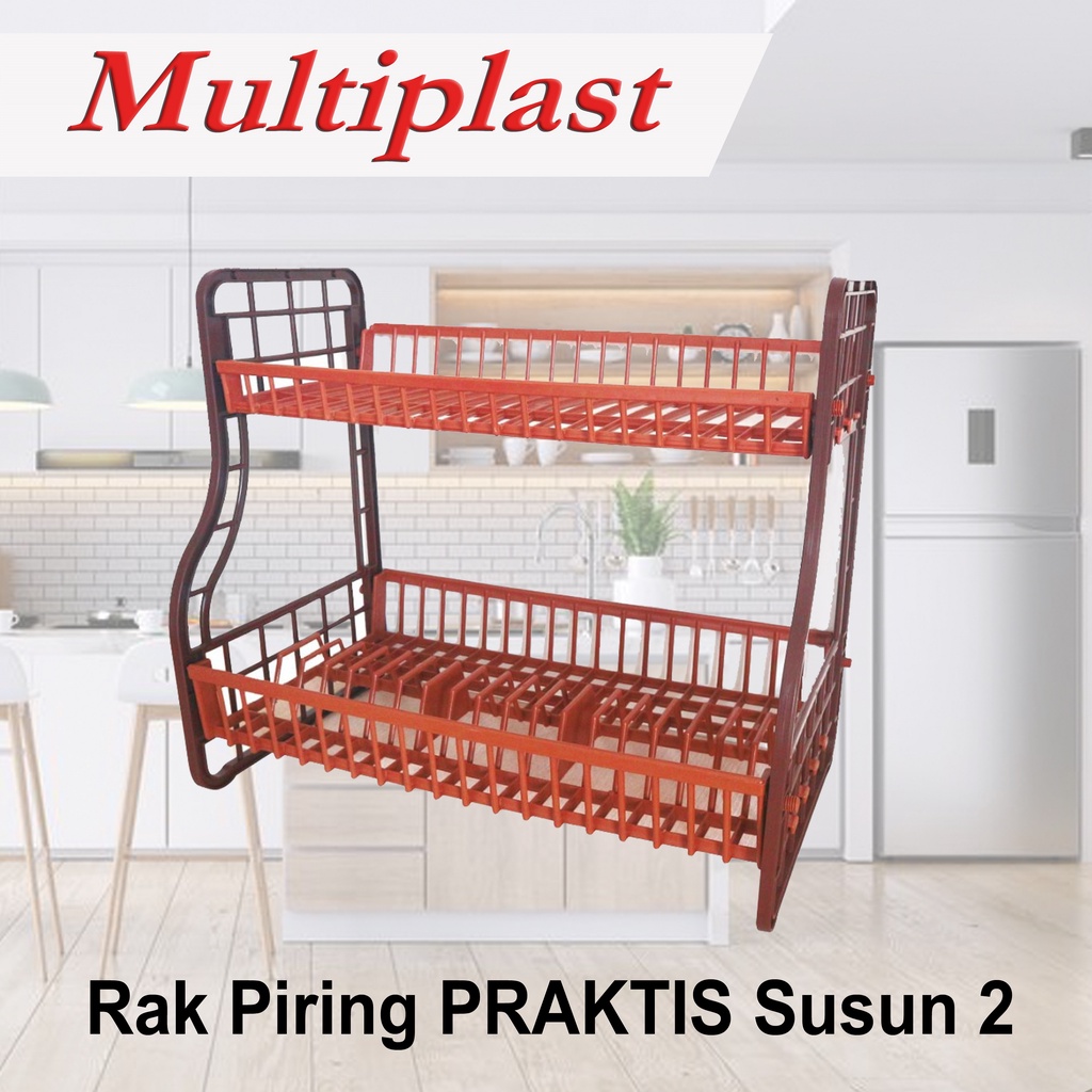 Jual Rak Piring Plastik Susun 2 PRAKTIS MULTIPLAST Shopee Indonesia