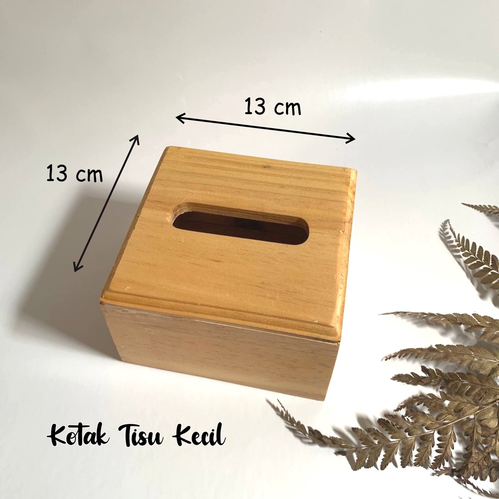 Jual Kotak Tisu Kayu Pinus Tempat Tisu Kayu Kecil Organizer Tissue Box